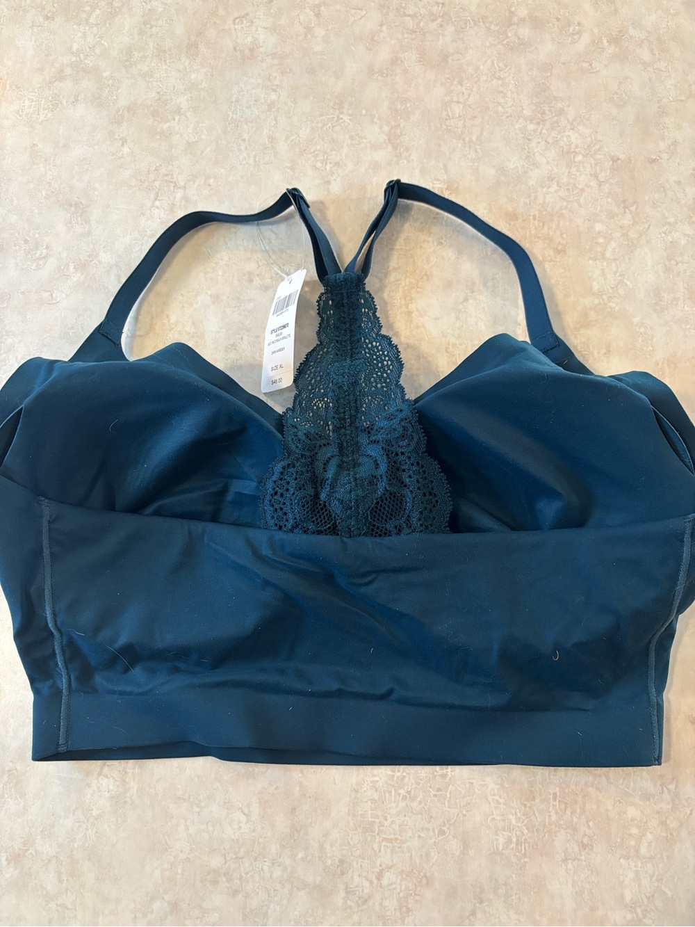 Soma Teal Lace Racerback Wireless Bralette - Picture 2 of 4